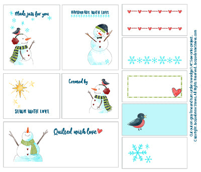 Christmas Quilt Labels - 079673007722