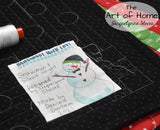 Snowmen Quilt Labels