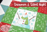 Snowmen & Silent Night Sew Along Table Topper Pattern - Digital