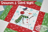 Snowmen & Silent Night Sew Along Table Topper Pattern - Digital