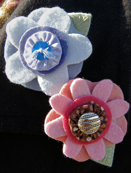 Wool Flower Pin Pattern