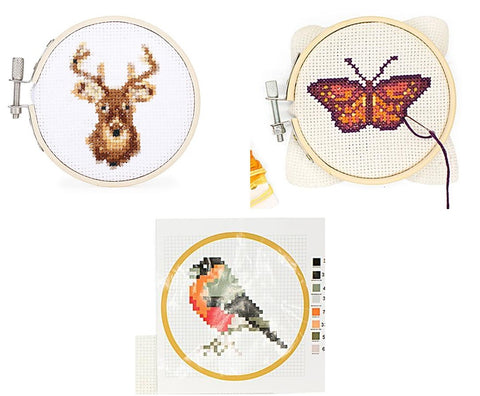 Mini Cross Stitch Kits - Choice of 3 – Jacquelynne Steves