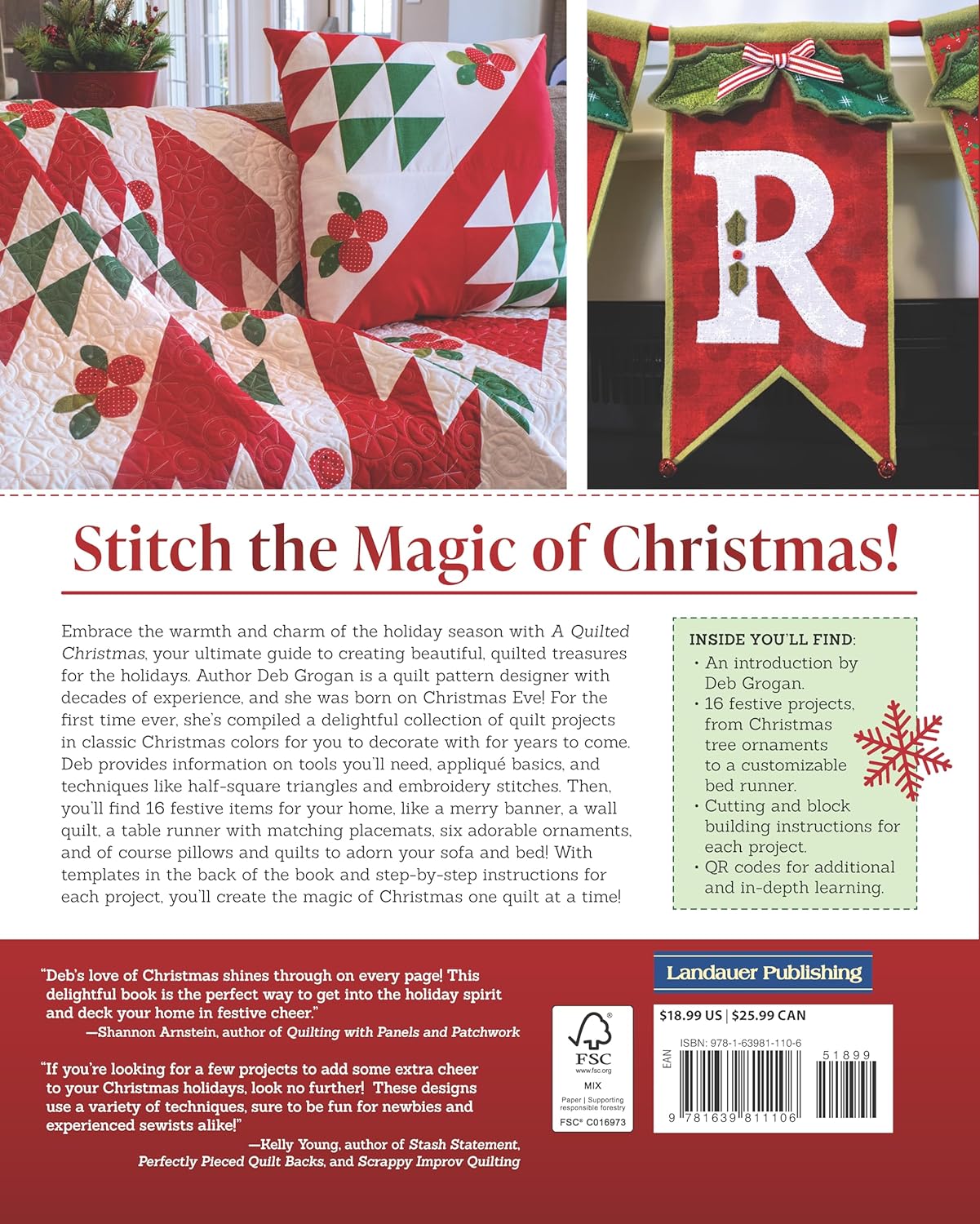 A Quilted Christmas Book - The Art of Home - Jacquelynne Steves