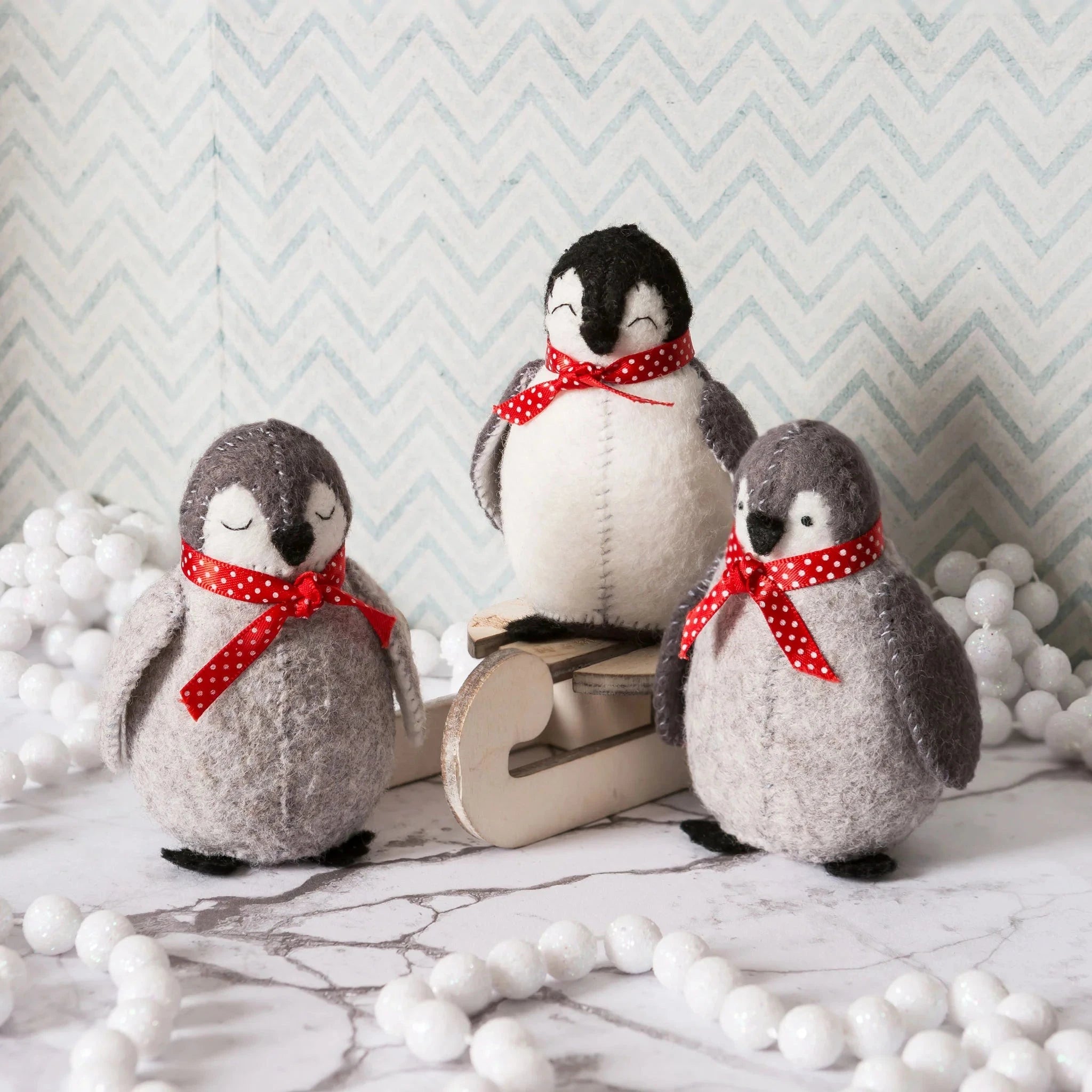 Baby Penguins Felt Craft Kit - Jacquelynne Steves