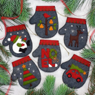 Charcoal Mittens Ornament Kit - Jacquelynne Steves