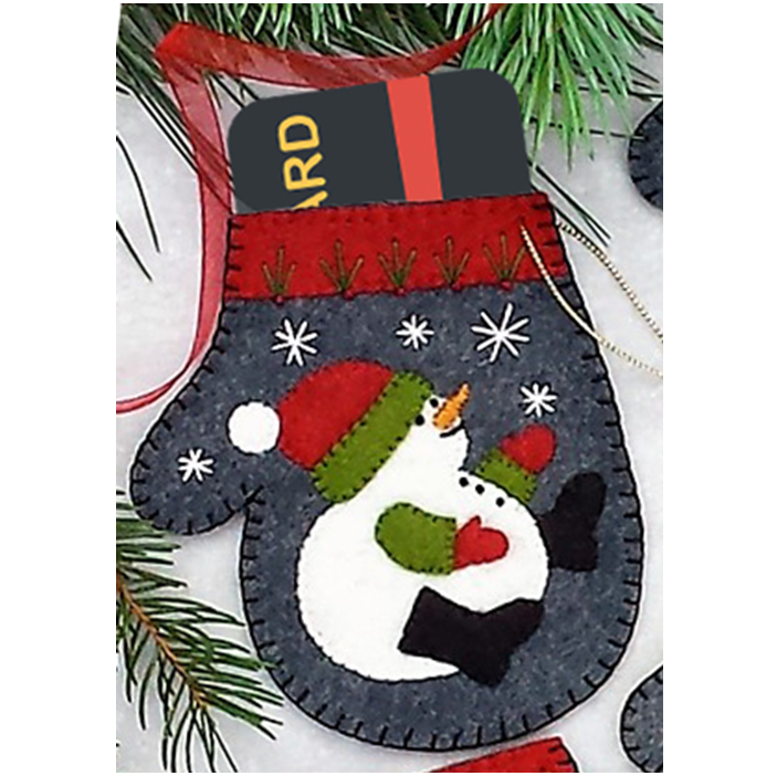 Charcoal Mittens Ornament Kit - Jacquelynne Steves