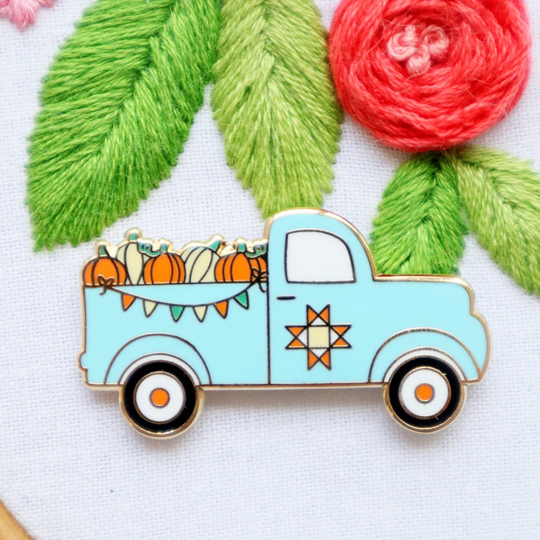 Fall Vintage Truck Needle Minder - Jacquelynne Steves