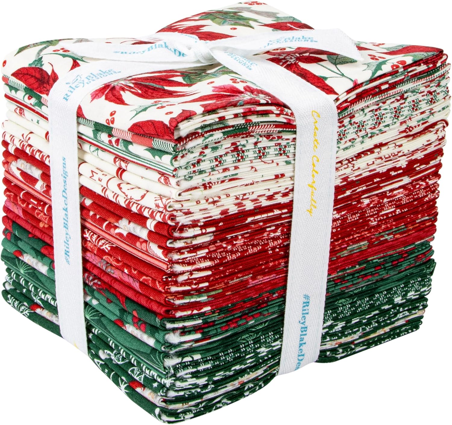 Merry Little Christmas Fat Quarter Fabric Bundle - The Art of Home - Jacquelynne Steves