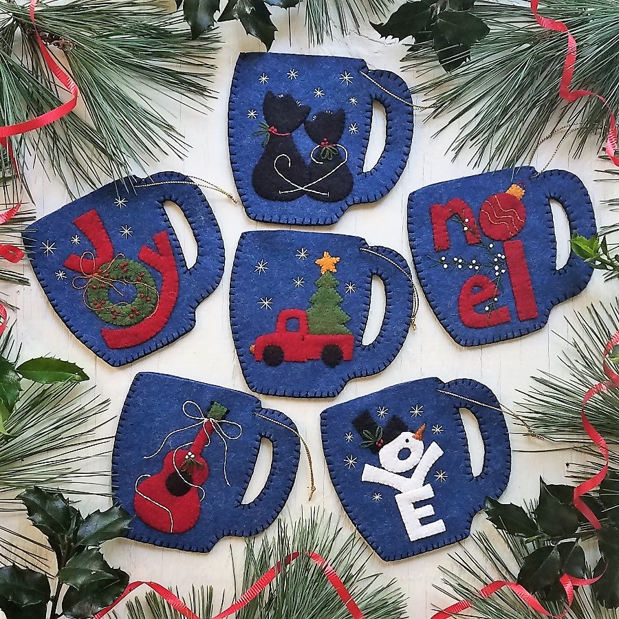 Merry Mugs Ornaments Kit - Jacquelynne Steves