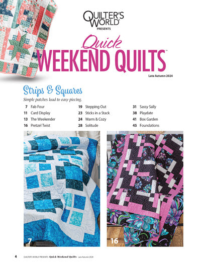 Quick Weekend Quilts Book - The Art of Home - Jacquelynne Steves