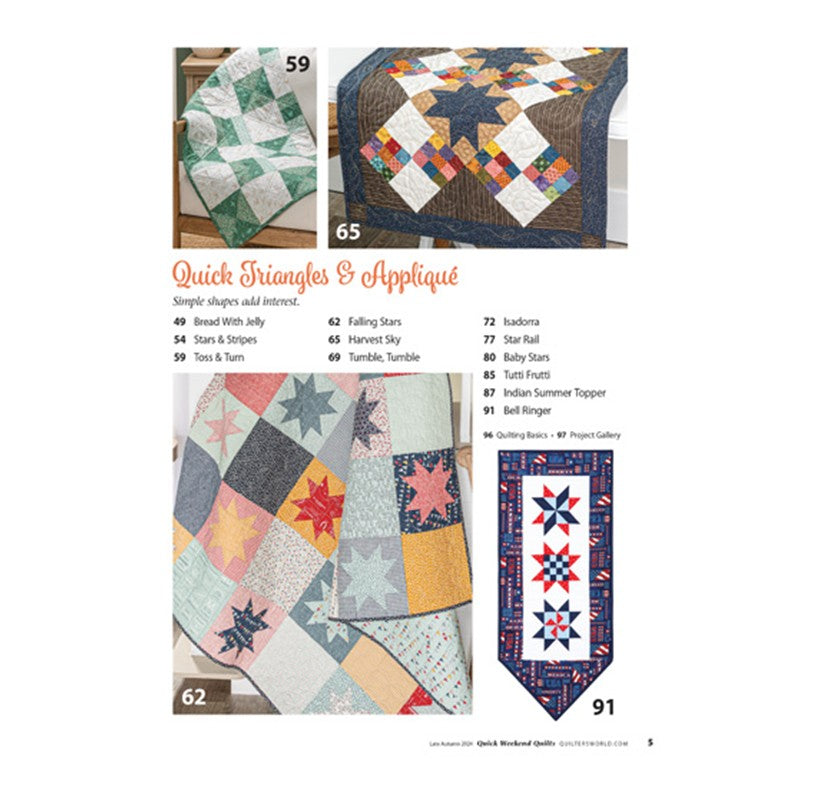 Quick Weekend Quilts Book - The Art of Home - Jacquelynne Steves