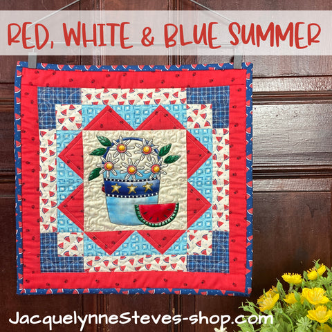 Red, White, & Blue Summer Mini Quilt Kit