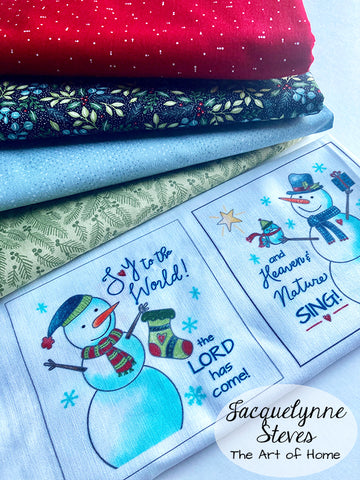 Snowmen From Heaven Fabric Panels with Buttons! – Jacquelynne Steves