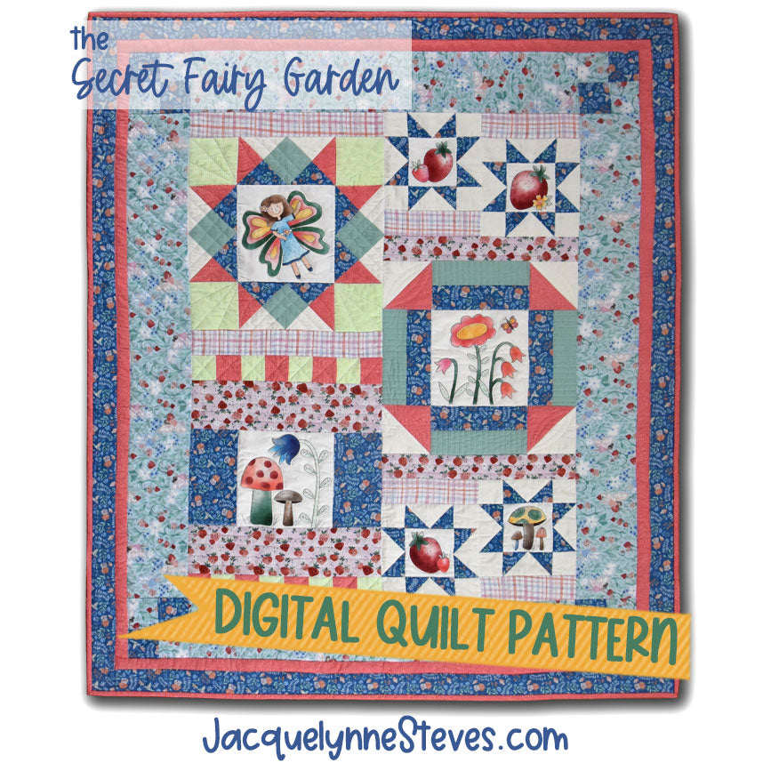 The Secret Fairy Garden Quilt Pattern - Digital | The Art of