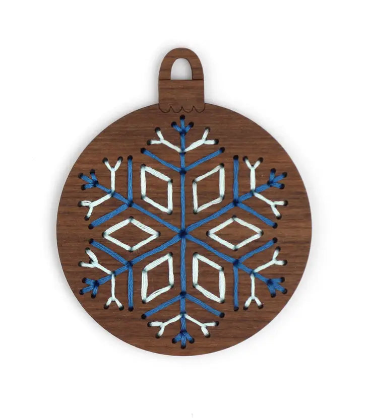 Wooden Stitched Ornament Kits - Jacquelynne Steves