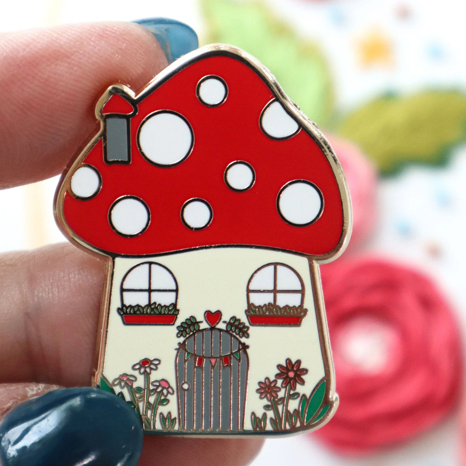 Woodland Mushroom Needle Minder - Jacquelynne Steves