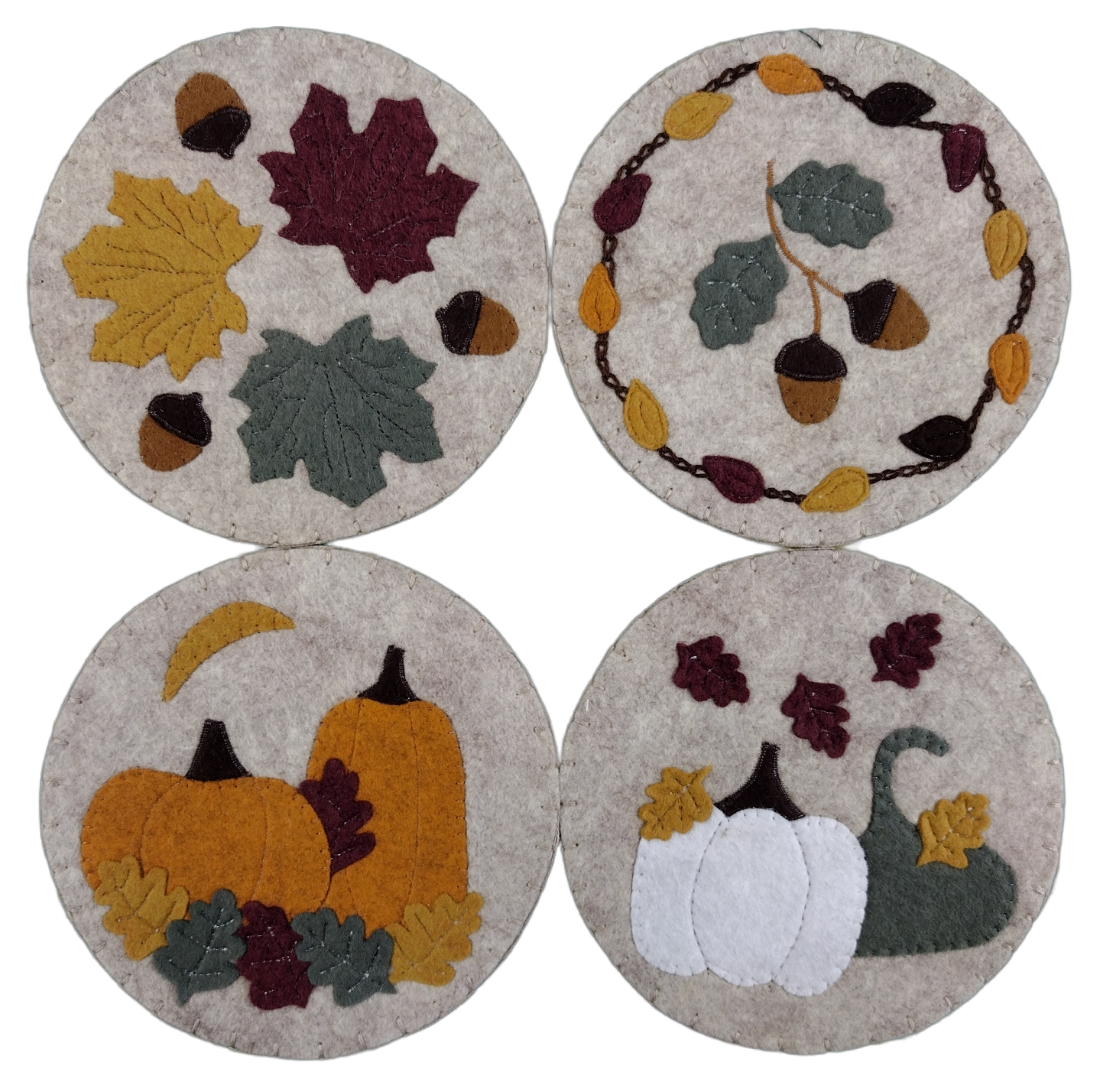 Autumn Coasters & Ornaments Kit - Jacquelynne Steves