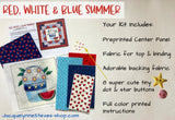 Red, White, & Blue Summer Mini Quilt Kit