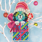 Puppy Present Cross Stitch Ornament Kit - Jacquelynne Steves