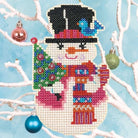 Snow Buddy Cross Stitch Ornament Kit - Jacquelynne Steves