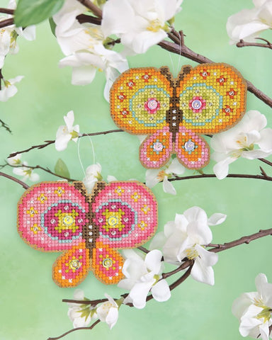 Spring Butterflies Cross-Stitch