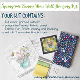 Springtime Bunny Mini Wall Hanging Kit
