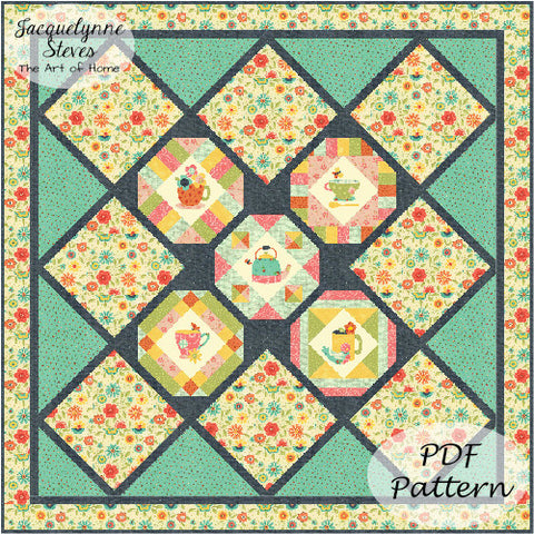 Cozy Afternoon Block of the Month Quilt Pattern - Digital