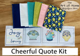 Joyful Spring Quilt Kit with Pre-Printed Panels