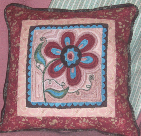 Bordado con aguja mágica fina  Hand embroidery art, Punch needle patterns,  Hand embroidery patterns flowers