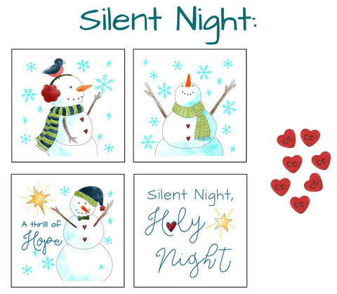 Snowmen & Silent Night Fabric Panels with Buttons! – Jacquelynne Steves