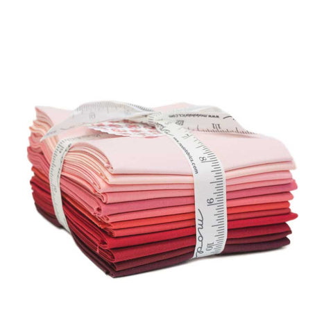 Bella Solids - Red, Fat Quarter Bundle