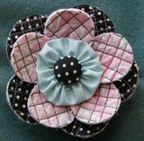 Scrappy Quilt-y Flower Pin Pattern - Digital