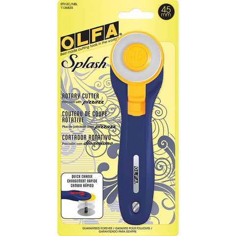 Olfa SPLASH Rotary Cutter (3 color choices)